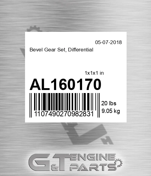 AL160170 Bevel Gear Set, Differential