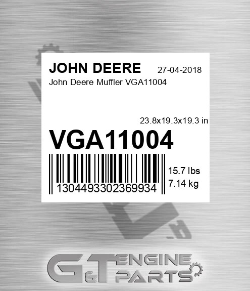 VGA11004 John Deere Muffler VGA11004