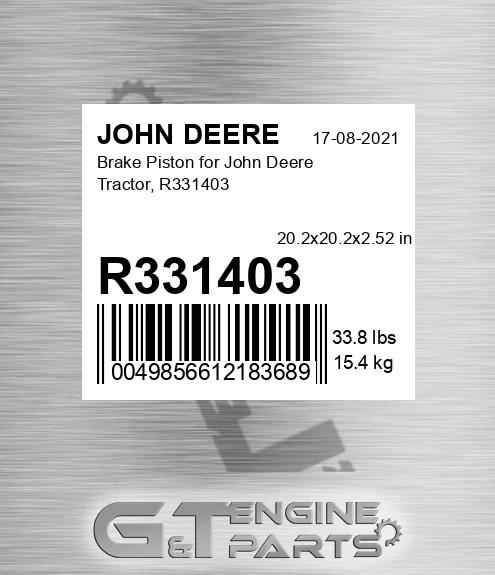 R331403 Brake Piston for John Deere Tractor, R331403