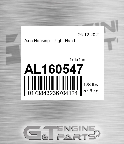 AL160547 Axle Housing - Right Hand