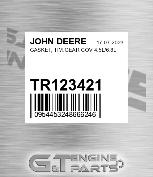 TR123421 GASKET, TIM.GEAR COV 4.5L/6.8L