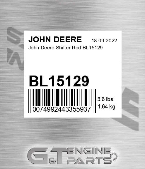 BL15129 John Deere Shifter Rod BL15129