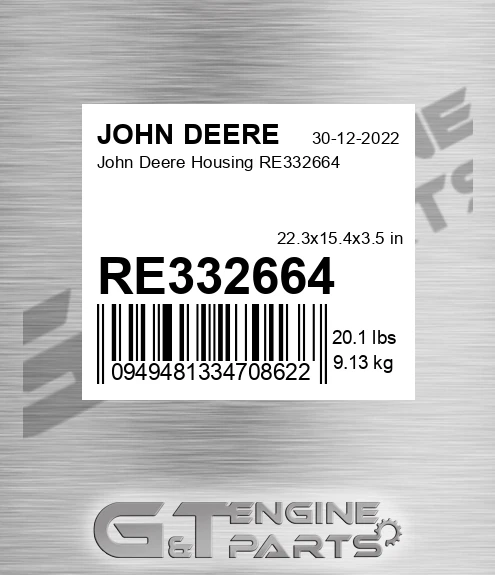 RE332664 John Deere Housing RE332664