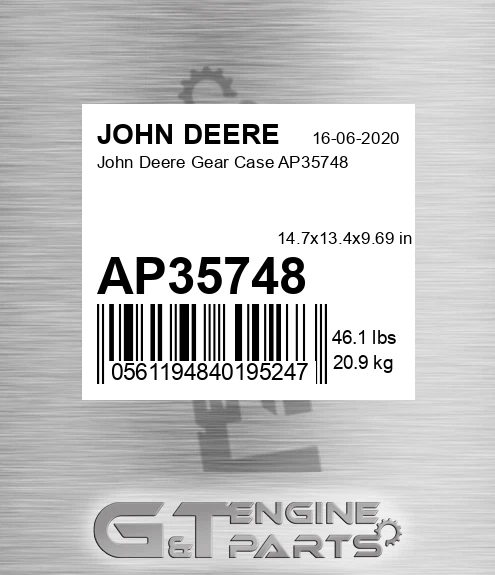 AP35748 John Deere Gear Case AP35748