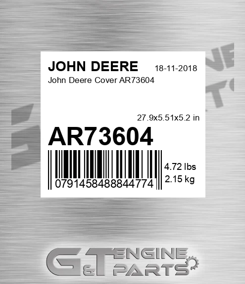 AR73604 John Deere Cover AR73604