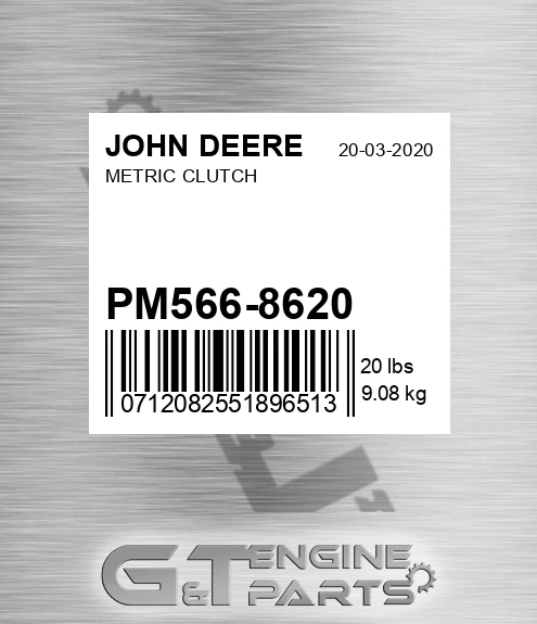 PM566-8620 METRIC CLUTCH