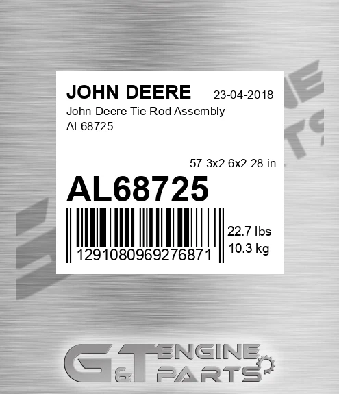 AL68725 John Deere Tie Rod Assembly AL68725