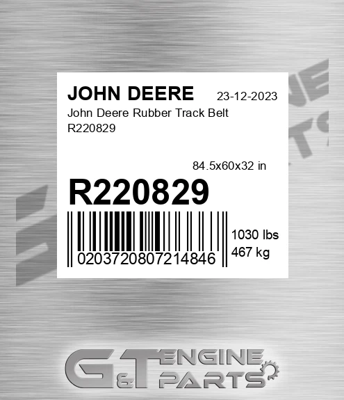 R220829 John Deere Rubber Track Belt R220829