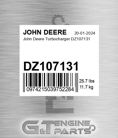 DZ107131 Turbocharger