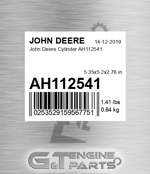 AH112541 John Deere Cylinder AH112541