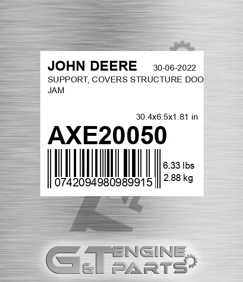 AXE20050 SUPPORT, COVERS STRUCTURE DOOR JAM