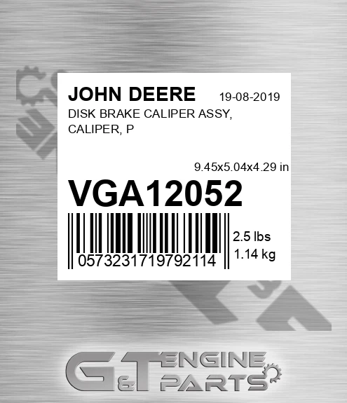 VGA12052 DISK BRAKE CALIPER ASSY, CALIPER, P