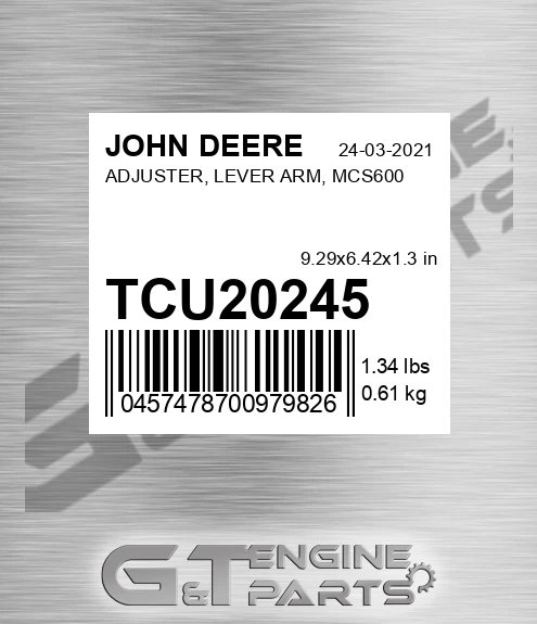 TCU20245 ADJUSTER, LEVER ARM, MCS600