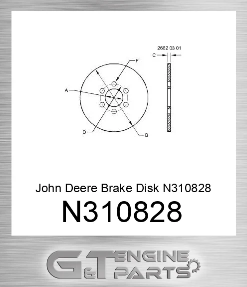 N310828 Brake Disk