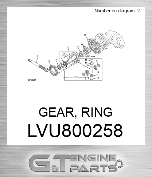 LVU800258 GEAR, RING