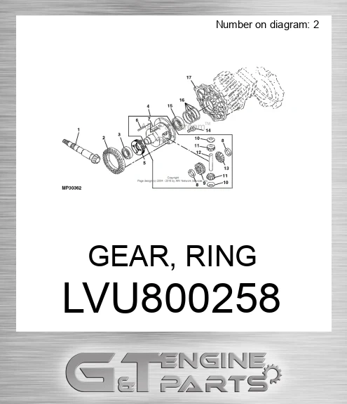 LVU800258 GEAR, RING