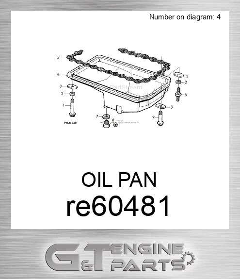 RE60481 OIL PAN