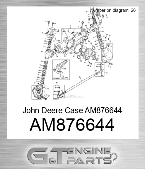 AM876644 John Deere Case AM876644