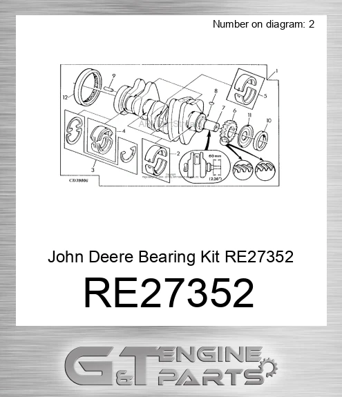 RE27352 Bearing Kit
