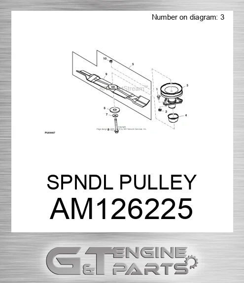 AM126225 SPNDL PULLEY