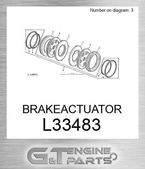L33483 BRAKE ACTUATOR