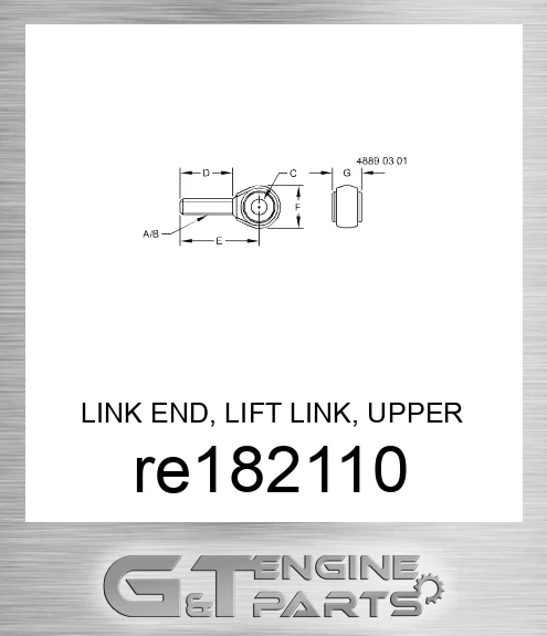RE182110 LINK END, LIFT LINK, UPPER