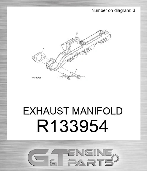 R133954 EXHAUST MANIFOLD