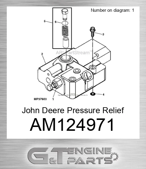 AM124971 Pressure Relief Valve