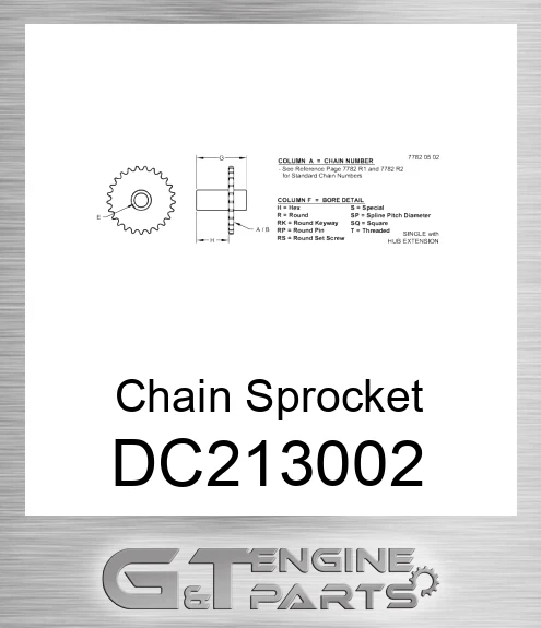 DC213002 Chain Sprocket