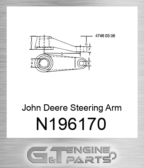 N196170 Steering Arm