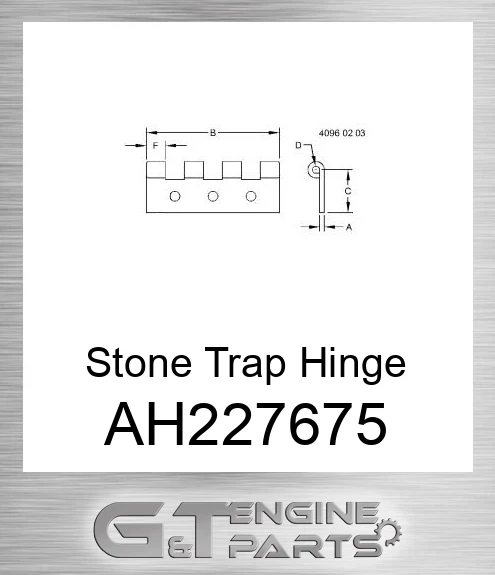 AH227675 Stone Trap Hinge