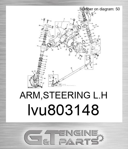 LVU803148 ARM,STEERING L.H