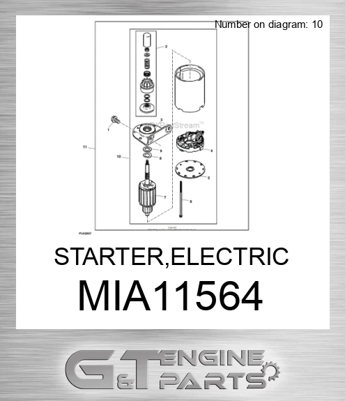 MIA11564 STARTER,ELECTRIC