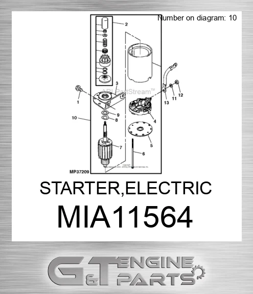 MIA11564 STARTER,ELECTRIC