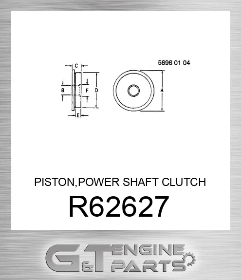 R62627 PISTON,POWER SHAFT CLUTCH OPERATING