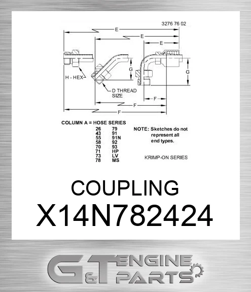 X14N78-24-24 COUPLING