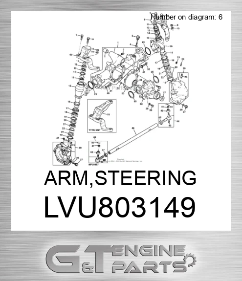LVU803149 ARM,STEERING