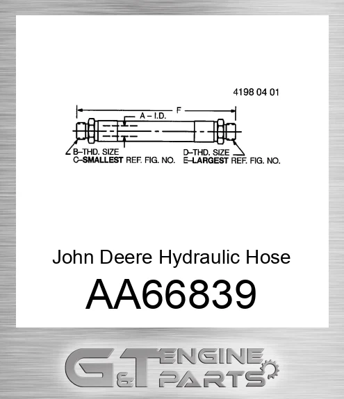 AA66839 Hydraulic Hose
