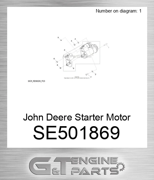 SE501869 Starter Motor Reman
