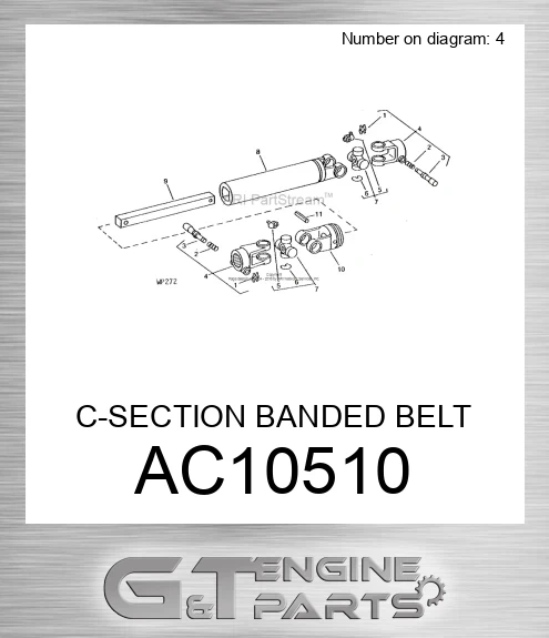 A-C105/10 C-SECTION BANDED BELT
