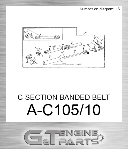 A-C105/10 C-SECTION BANDED BELT