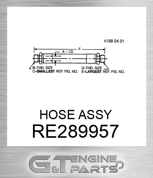 RE289957 HOSE ASSY