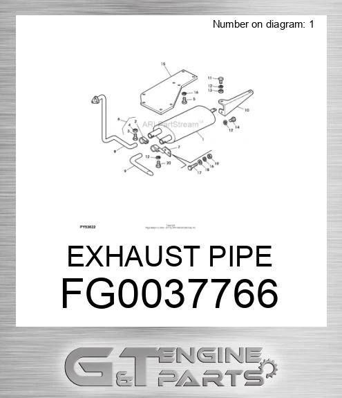 FG0037766 EXHAUST PIPE