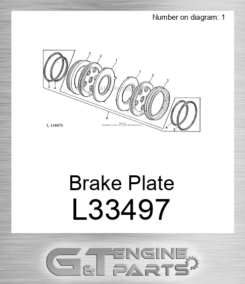 L33497 Brake Plate