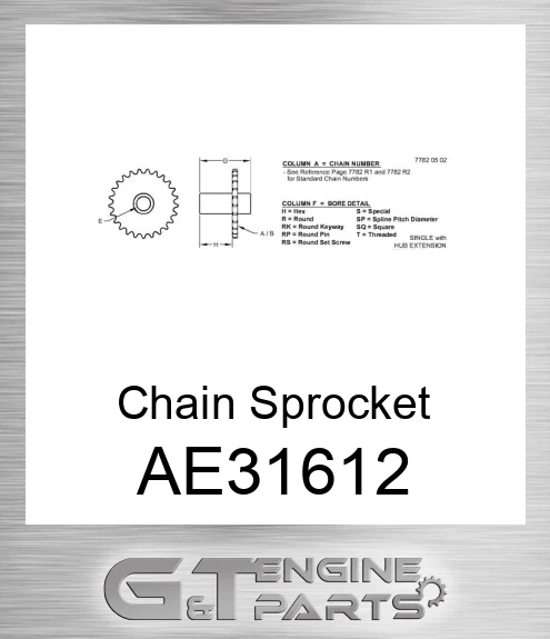 AE31612 Chain Sprocket
