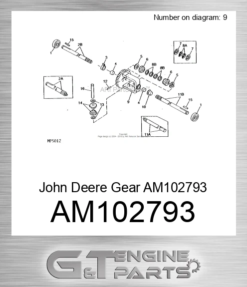 AM102793 John Deere Gear AM102793