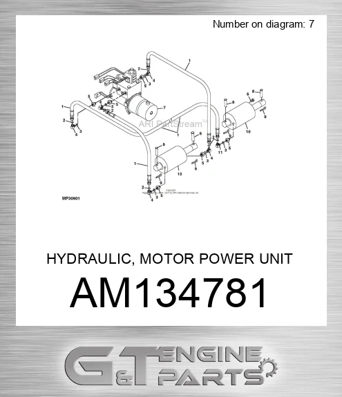 AM134781 HYDRAULIC, MOTOR POWER UNIT