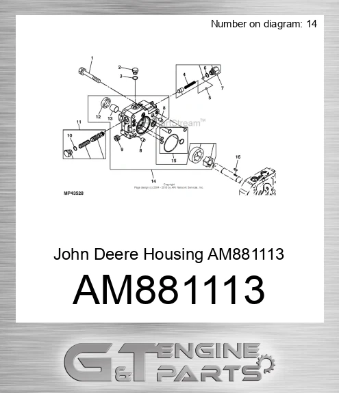 AM881113 John Deere Housing AM881113