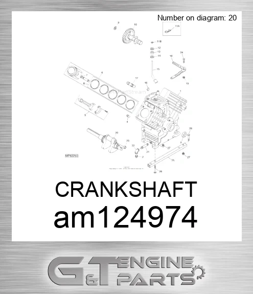 AM124974 CRANKSHAFT
