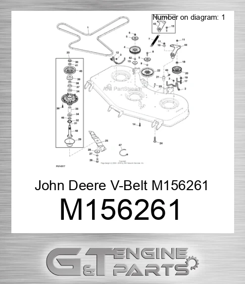 M156261 John Deere V-Belt M156261